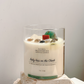 Baby kiss on the CHEEK Natural crystal stone candle with Crystal bamboo clip 200g