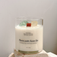 Flowers under Tuscan Sun Natural crystal stone candle with Crystal bamboo clip 200g